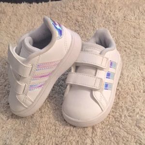 Babygirl White Adidas Sneakers